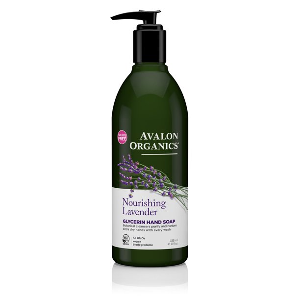 Avalon Organics Nourishing Lavender Glycerin Hand Soap, 12 ...