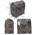 thumbnail image 5 of Abstract Lounger Chair Bag, Vortex Visual Design Spirals Tangled Motifs Illustration Pattern, High Capacity Storage with Handle Container, Lounger Size, Pale Eggplant and Multicolor, by Ambesonne, 5 of 5