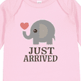 thumbnail image 4 of Inktastic Just Arrived Baby Elephant Boys or Girls Long Sleeve Baby Bodysuit, 4 of 5