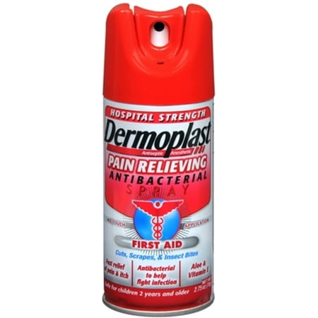 Dermoplast Antibacterial Pain Relieving Spray 2.75 oz (Pack of