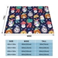thumbnail image 4 of XMXT Flannel Throw Blanket for Couch, Funny Animal Cartoon Portrait Bed Sofa Decor Blankets for Home Bedroom, 60 x 50 inches, 4 of 9