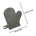 thumbnail image 2 of UPOUART 4Pcs Heat Insulation Sauna Tools Exfoliating Gloves Grey Felt for Spa, 2 of 8