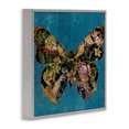 thumbnail image 4 of Stupell Industries Vintage Floral Butterfly Animals & Insects Painting Gray Framed Art Print Wall Art, 17 x 17, 4 of 10