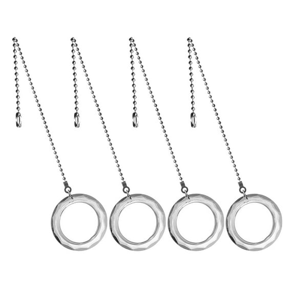 OFFIGAM Set of 4 Crystal Pull Chains for Ceiling Fans and Light Fixtures, Easy to Install and Replacement Accessories