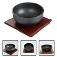 thumbnail image 3 of 1 Set Cast Iron Bibimbap Bowl Korean Cooking Bowl Food Bowl for Rice Soup, 3 of 6