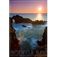 thumbnail image 5 of Bodega Bay, California, Rocky Cove and Sunset (Cotton Canvas Apron, Kitchen Cooking, Baking, Grilling, Unisex with Pockets), 5 of 5