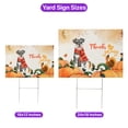 thumbnail image 5 of Happy Thanksgiving Schnauzer with Turkey Pumpkins Autumn Vibes Yard Sign Miniature Schnauzer Dog Lover Outdoor Home Lawn Garden Porch Decor - 12018, 5 of 5