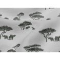 thumbnail image 4 of oneOone Viscose Jersey Fabric Tree & Animals Ikat Print Sewing Fabric BTY 60 Inch Wide, 4 of 4