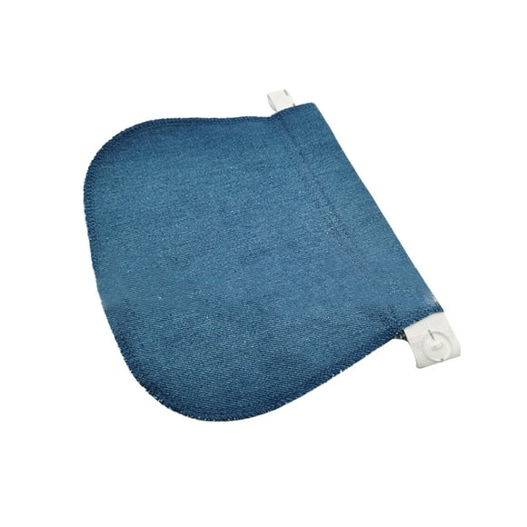 Bewildely El embarazo debe tener el primer trimestre Pantalones de maternidad Extensor Elástico Agujeros ajustables y botón Hombres Jeans Tela de costura y artesanía azul