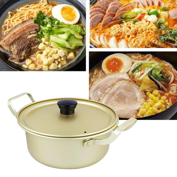 Ramen Pot, Korean Ramen Cooking Pot avec couvercle Spoon, Korean Ramen  Noodle Pot Chauffage rapide pour ustensiles de cuisine