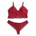 thumbnail image 1 of Coordinado Secret Treasures para Dama, de Encaje Rojo Talla G, 1 of 4