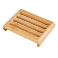 thumbnail image 1 of Caja de jabón de madera de bambú natural de 2 piezas, para jabón de esponja de baño de cocina, esponjas y más LingWen 9024715015099, 1 of 5