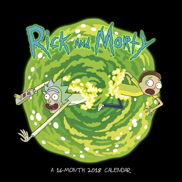 Rick And Morty Wall Calendar, Kids TV by Trends International - Walmart ...