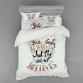 thumbnail image 2 of Ambesonne Saying Bedding Set 3 Pcs, Philosophical Saying, Twin, Multicolor, 2 of 3