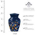 thumbnail image 2 of JAGASY Blue Decorative Urn for Ashes Adult Male - Small Urns for Human Ashes Keepsake - Funeral Urn for Brother - Mini Cremation Urns for Siblings - (3 Inch), 2 of 7