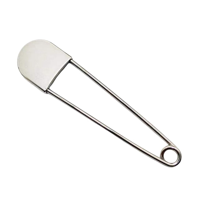 Binwennn Large Pins 3inch Pins 2PCS Stainless Steel Pins Large Silver Huge Strong Pins Extra Large Laundry Pins For Blankets Travel Kits Bulk String Storage Rag Doll Patterns for Tufting And Thread