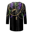 thumbnail image 5 of PMUYBHF T-Shirt Imprimé Joyeuses Fêtes Manches 3/4 Col Rond Blouse 3791 m, 5 of 5