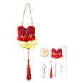 thumbnail image 1 of Artesanía de linterna de año Nuevo Chino, suministros portátiles para hacer linternas, decoración festiva, linterna de Festival de Primavera DIY León de color rojo, 1 of 8