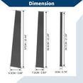 thumbnail image 3 of Moldura de ventana de pilar de puerta Unique Bargains para Ford Expedition 1997-2017, pegatina anti-rayones para los postes de la puerta exterior, 6 piezas, patrón de fibra de carbono negro, 3 of 7