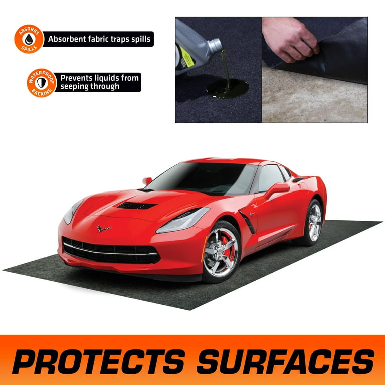 Armor All Garage Floor Mat, Waterproof, Absorbent, Durable