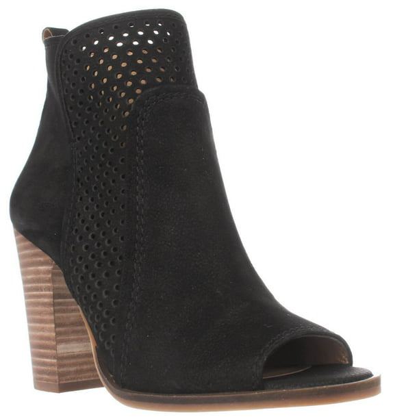Lucky Brand - Womens Lucky Brand Lakmeh Peep Toe Ankle Booties, Black ...