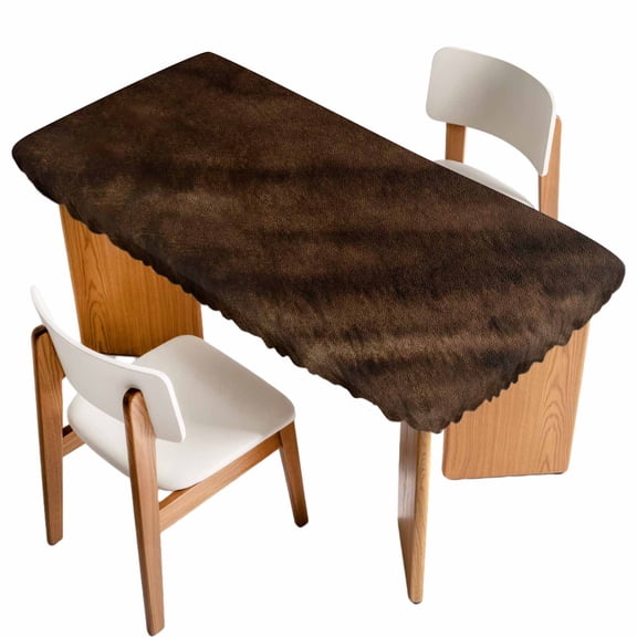 Rustic Wood Table Cloths for 3 Foot Rectangle Tables, Brown Wooden Planks Farmhouse Vintage Patio Waterproof Elastic Fitted Tablecloths, Washable Rectangular Table Cover for Camping