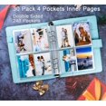thumbnail image 5 of Photo card binder with 30 4-pocket card pages, 6 circular binders, A5 binder card collection book with 240 card slots, 5 of 7