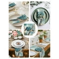 thumbnail image 4 of Hokiten Kitchen Dinner Napkins Set of 4 Teal Coastal Turtle Cloth Napkins Reusable Washable Table Napkins for Weddings Cocktail Parties Holiday Table Decor 20x20 Inch, 4 of 8