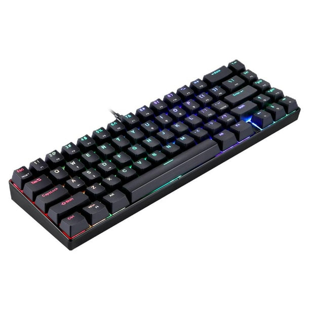 Teclado mecánico con Cable Baoblaze CK67 Teclas PBT programables Interruptor azul negro