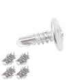 thumbnail image 3 of 200Pcs Self Drilling Screw M4.2x13 Round Washer Head Stainless Steel Fastener Set Kit, 3 of 14