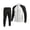 White, variant on Maqroz Mens Two Piece Tracksuit Matching Sets Colorblock Full Zip Up Jackets Straight Leg Sweatpants Casual Athletic Activewear Suits Sweatsuits for Outdoor Training