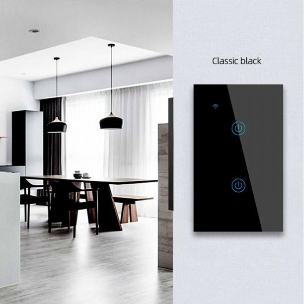 WiFi Smart Light Touch Switch Voice ControlPanel Wireless Remote Control Wall Switch 1/2/3/4