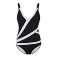 thumbnail image 4 of Babysbule Womens Swimsuits Ladies Vacation Beach Split Print Stitching Swimsuit Bikini Swimsuit, 4 of 9