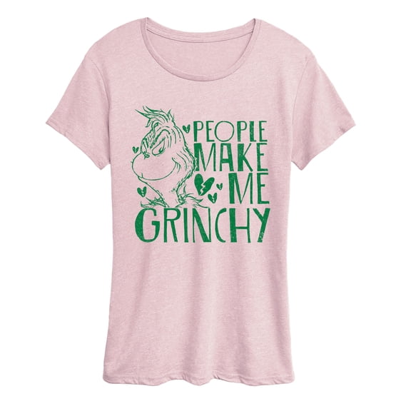 The Grinch - People Make Me Grinchy - Women's Short Sleeve Graphic T-Shirt
