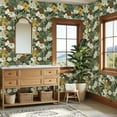 thumbnail image 4 of Peel and Stick Wallpaper 23.6in x 9.8ft Botanical Floral White Brown Yellow Flowers Green Contact Paper Vinyl Self-Adhesive Removable Wall Paper for Bedroom DIY Home Decor Renter Friendly, 4 of 8