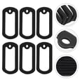 thumbnail image 4 of SHISUYAN Military Dog Tag Silicone Silencer for Protection Use Black Color 12 Pieces, 4 of 9
