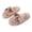 Khaki, variant on GPOECD Girls Slippers Kids Open Toe Cute Floral Decorated Warm Soft Non Indoor for Toddlers Multiple Colors Fuzzy Slippers Cozy Home Wear