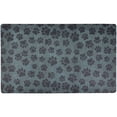 thumbnail image 5 of Drymate Pet Bowl Placemat, Dog & Cat Food Feeding Mat - Absorbent Fabric, Waterproof Backing, Slip-Resistant - Machine Washable/Durable (12” x 20”) (Paw Dots Black), 5 of 6