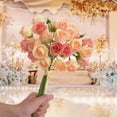 thumbnail image 1 of Ramo de rosas artificiales BLESIY 27 cabezas de seda 31cm naranja, 1 of 8