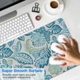 thumbnail image 4 of Long Mouse Pads for Desk,Blue Pioneer Flower Desk Mats on Top Of Desks, Desk Mouse Pad Extra Large with 3mm Non-Slip Base and Stitched Edge for Gaming,Office,Work,Home 35.4"x15.7", 4 of 6