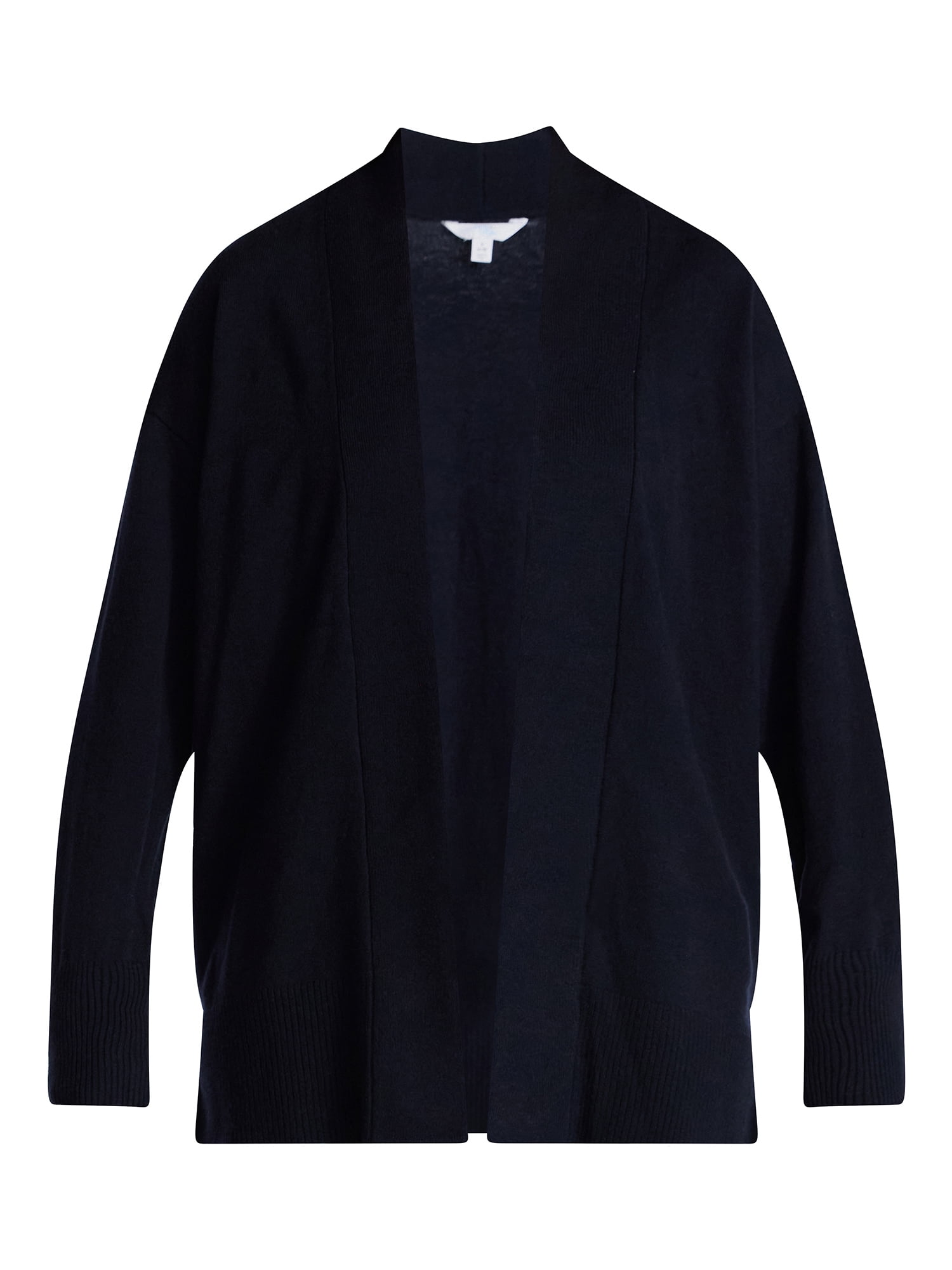 Time and Tru Women's Open Front Cardigan Sweater with Long Sleeves, Lightweight, Sizes XS-XXXL