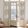 thumbnail image 2 of Yellow Grey Forest Window Privacy Film, Grey Modern Art Oil Painting Static Cling UV Sun Blocking Heat Control Window Tint Day and Night, Non-Adhesive One Way Windows Privacy Cover 17.7''x78.7'', 2 of 7
