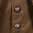 thumbnail image 7 of Mens Gothic Tailcoat Jacket Steampunk Victorian Coat Coffee M, 7 of 7