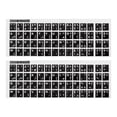 thumbnail image 1 of Arabic-French Keyboard Stickers PC Keyboard Stickers Glossy Black Background with White Lettering 2Pcs, 1 of 3