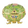 Design Toscano Renaissance Romanov-Style Enameled Egg: Couleur Verte