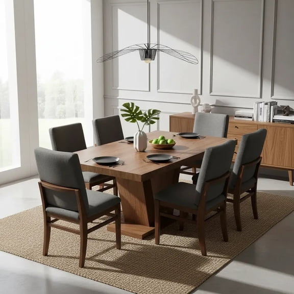 Set de Comedor SALVANTO Joshua 6 Sillas 160x100 cm