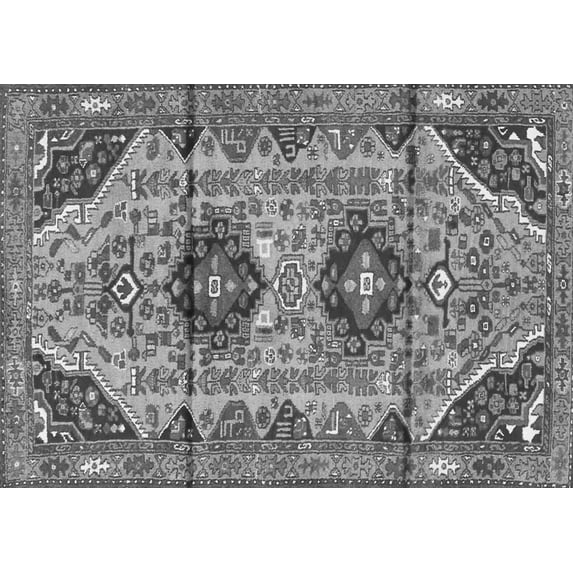 Ahgly Company Indoor Rectangle Persian Gray Traditional Area Rugs, 5' x 7'