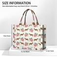 thumbnail image 3 of Large Capacity Tote Bag,Saint Bernard Dog Breed and Flower Floral Handbag Fashion Luxury Tote Bag,15.7"x13"x 5.1" Inches,Laptop Compatible, 3 of 6