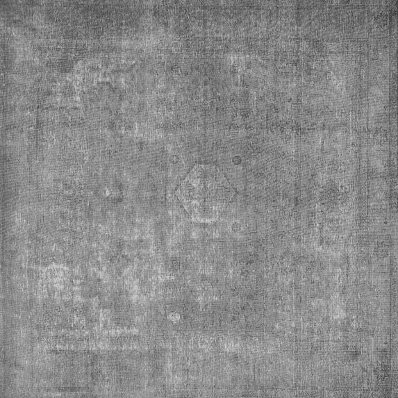 Ahgly Company Indoor Square Persian Gray Traditional Area Rugs, 3' Square