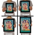 thumbnail image 7 of IBA Indianbeautifulart Lord Shiva With Family Picture Frame Religious Poster Black Wall Frame Deity Photo Frame Wall Decor&nbsp;For Home/ Office/ Temple-6 x 8 Inches, 7 of 7